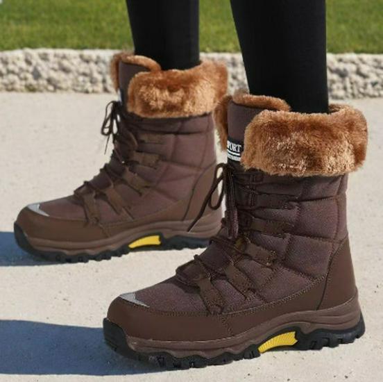 2025 Women's Snow Boots: Warm Winter Cotton Shoes, Plus Velvet, Sizes 36-42