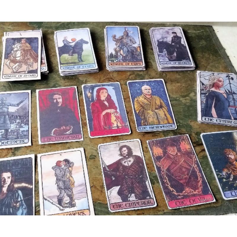 78 ks karet Tarotové karty s filmovou tématikou GOT Tarotové karty 12*7cm