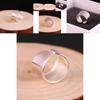 Chic S925 Silver Ring For Women Sophisticated Simple Shiny Finish Adjustable