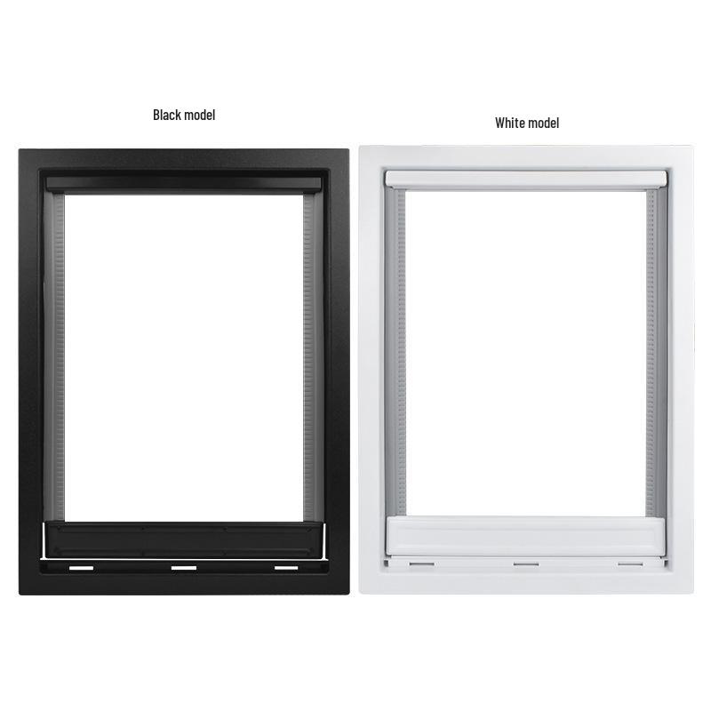 Large PVC Pet Door with Magnetic Closure for Wooden Doors and Fences, Two-Way Access for Dogs