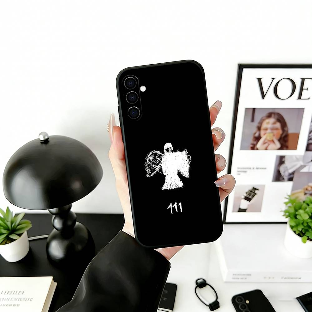 M-Milo J Phone Case For Samsung Galaxy A73,A72,A71,A70,A53,A52,A51,Others Soft Black Cover