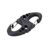 Outdoor EDC Plastic-Steel S-Hook Carabiner Hollow Design Quick-Release Keyring S-Hook Carabiner Double-Hook Keyring