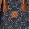 Gucci Mini Tote Bag With Interlocking G Blue/Ivory Unisex Tote_bags 671623-2KQGT-8375