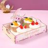 Black Gold Wooden Tray Wooden Material Serving Tray Wooden Storage Box Organizer Design Storage Function Cake Dessert Box