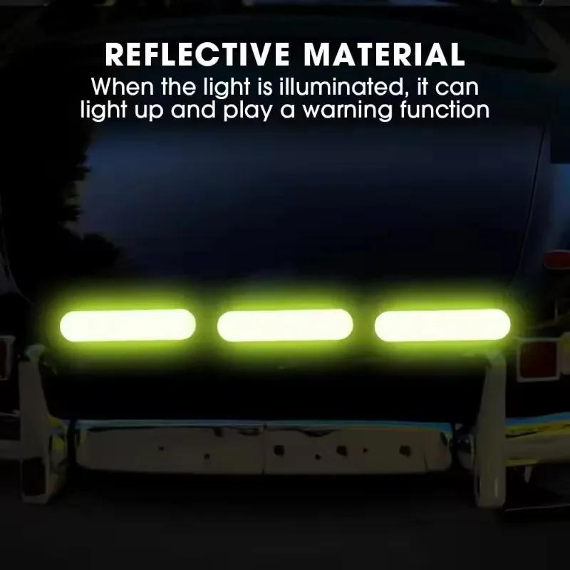 80-10PC Universal Safety Warning Reflective Stickers for Car Helmet Reflect All Light Sources Motorcycle Helmet Stickers for Car