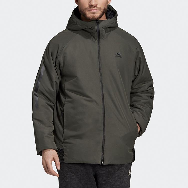 adidas Puffer Jacket Winter Men's Dark Earthy Brown DZ1399