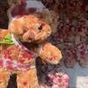 Bear Pendant Disturbing Blood Splattered Small Bear PP Cotton Fabric Texture Suitable for Dark Theme Parties Decorating