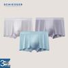Shuya Men's 3A Antibacterial Ice Silk Boxer Briefs (3-Pack)