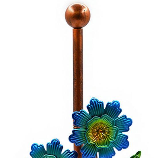 Kitchen Paper Towel Rack Vertical No-Drill Holder with Weighted Base Sunflower Design Dispenser for Kitchen Bathroom