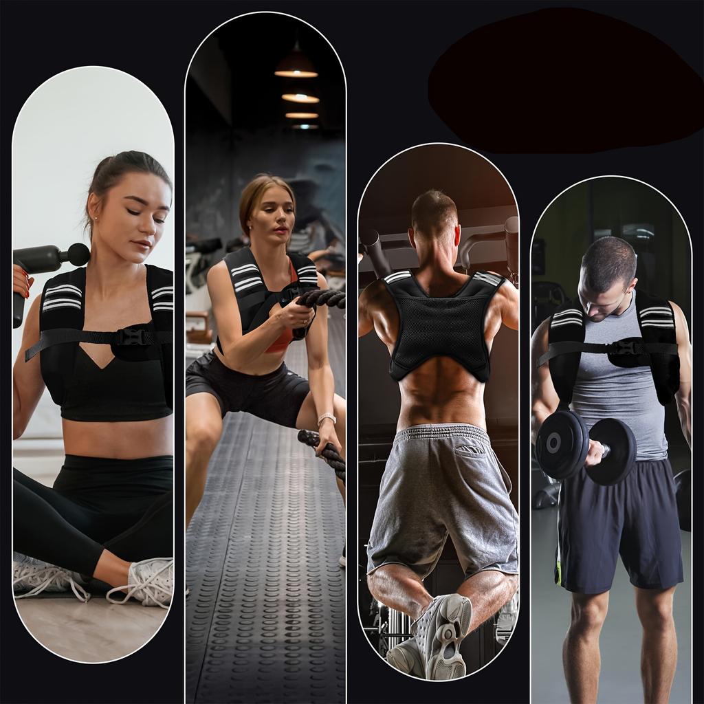 Men's and Women's Adjustable Weight Vest - Breathable and Durable Fitness Vest, Perfect for Running, Weight Training, and Martial Arts