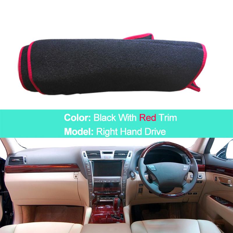 For Lexus LS460 LS460L LS600L LS460H LS600H 2006- 2011 2 Layers Car Dashboard Cover Carpet Cape Rug Pad Carpet Dashmat Sun Shade