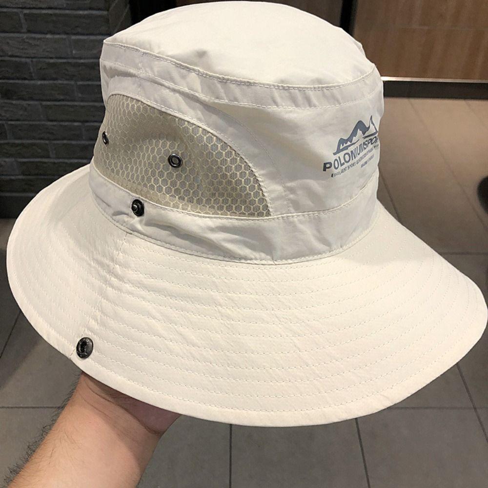 Sun Protection Fisherman Cap Quick-dry Panama Hat Fashion Bucket Hat  Camping Hiking