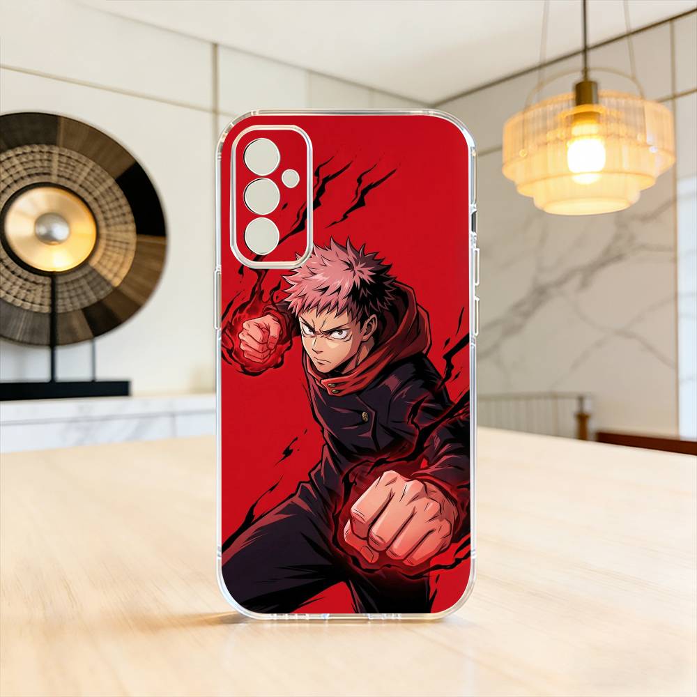 J-Jujutsu K-Kaisen Itadori Y-Yuji Phone Case For SamsungA10,12,20,21S,30,31,40,50,51,52,70,71 Transparent Cover