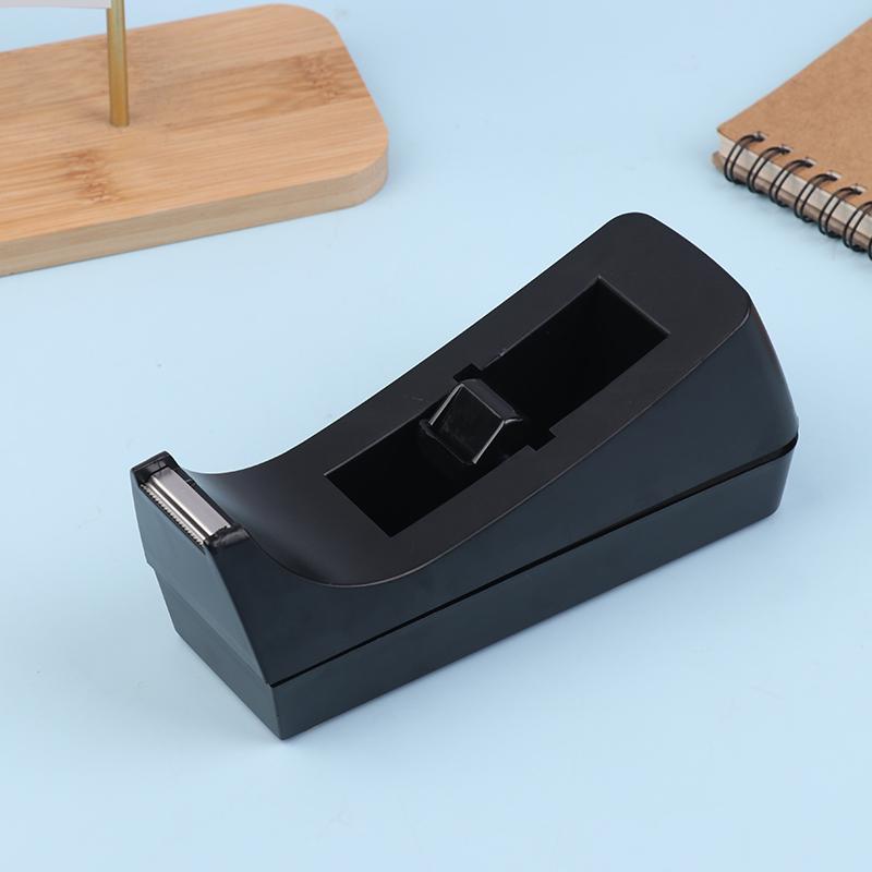 1 Stück Schwarzer Desktop Mini-Klebebandabroller Klebebandabschneider Mit Anti-Rutsch-Basis Abroller Klebeband Nachfüller Spender Für Büro Schulbedarf