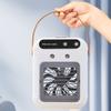 New USB small desktop air cooler mini electric fan with handle two speed adjustable mute spray cooling humidification fan.