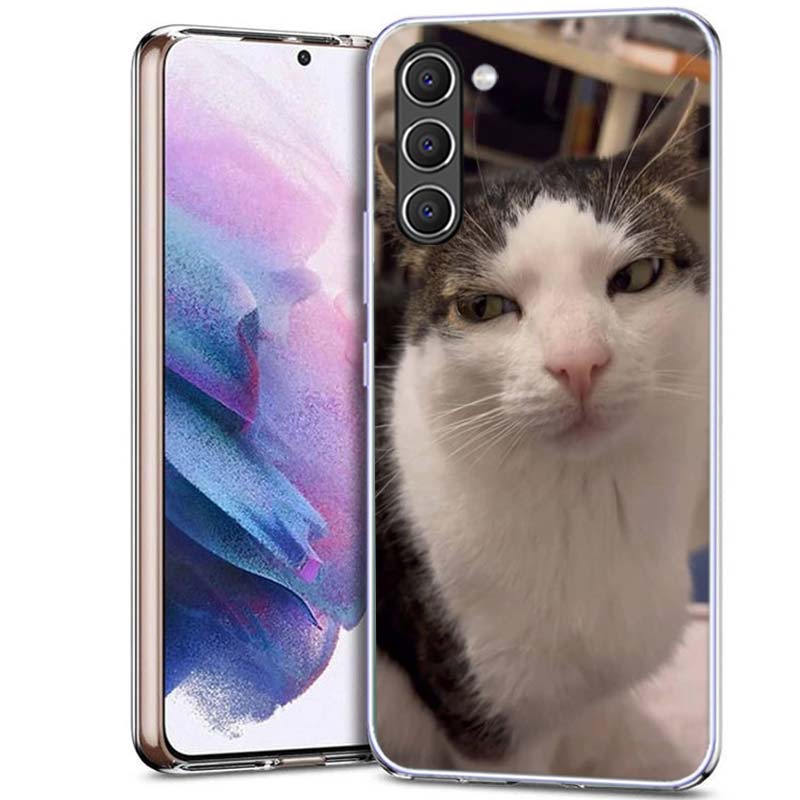 Pet Cat Funny Memes Phone Case for Samsung A54 A14 A24 A34 A17 A37 A57 A55 A35 A25 A15 A13 A23 A33 A53 A07 A05S A04S A03 A73 Gal