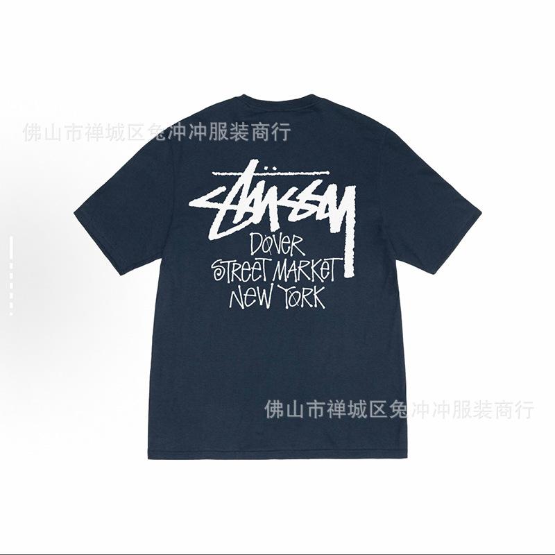 2025 new STU three standards complete spring and summer new tide brand classic cruise printed letters men and women with the same short sleeves