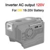 200W Tragbarer Wechselrichter für Dewalt für Makita/Bosch/Milwaukee/ Ryobi 18V Akku Modifizierte Sinuswelle Netzteil mit USB