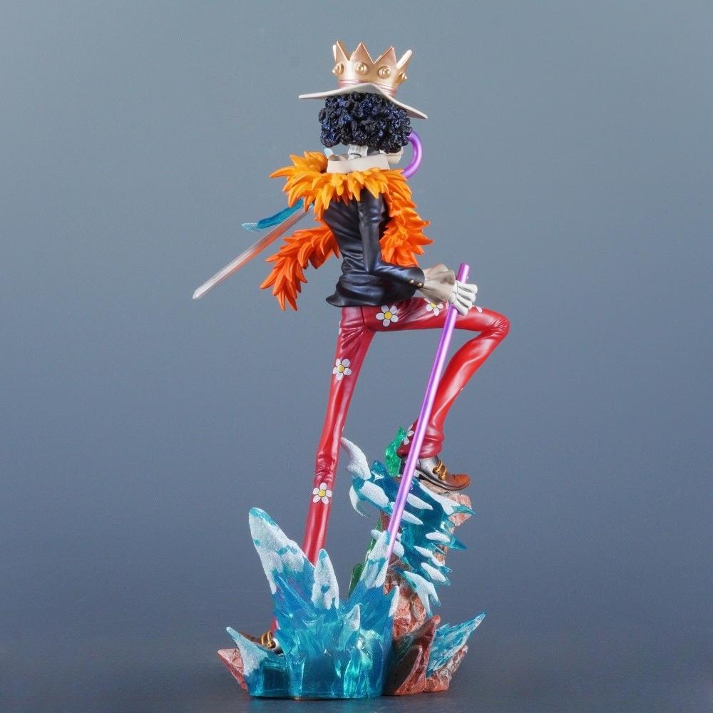 33cm/12.99in Animation ONE PIECE Figure Brook Action Figures Polyvinyl Chloride Burukku Statue Tabletop Ornamen Collector Miniature Playthings