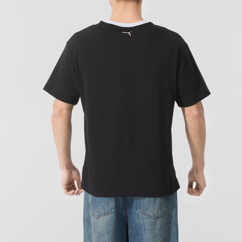 Puma Training Comfortable Breathable Casual Short Sleeve T-Shirt Unisex Tops Black 631722-01