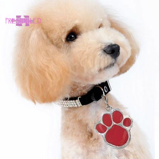 Buy Dog Accessories Paw Dog Puppy Cat ID Name Tags Collar Pendant Charm Pet Accessories at