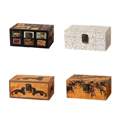 Soluzione di Archiviazione Gioielli in Legno Sistema di Fissaggio Design Salvaspazio Piccolo Elegante Porta Anelli Texture del Legno per Gioielli