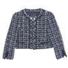 FOXEY Petit Triomphe Tweed Jacket Women's Navy 38 39873 Jacket 38 NavyUsed