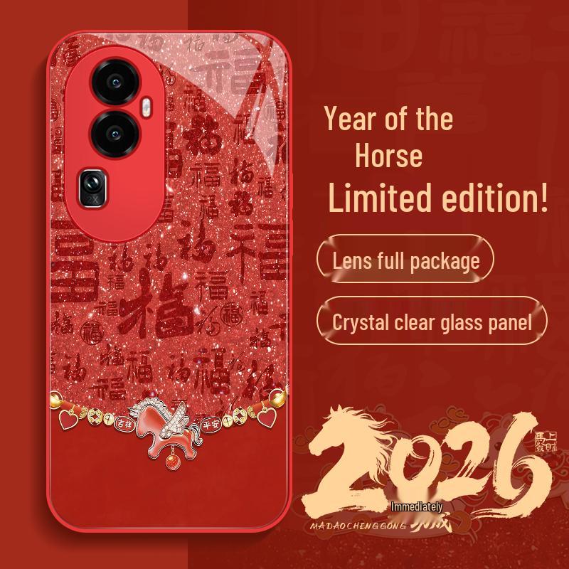 Bashidai OPPO Chinese New Year Red Full Protection Phone Case OPPO Reno10