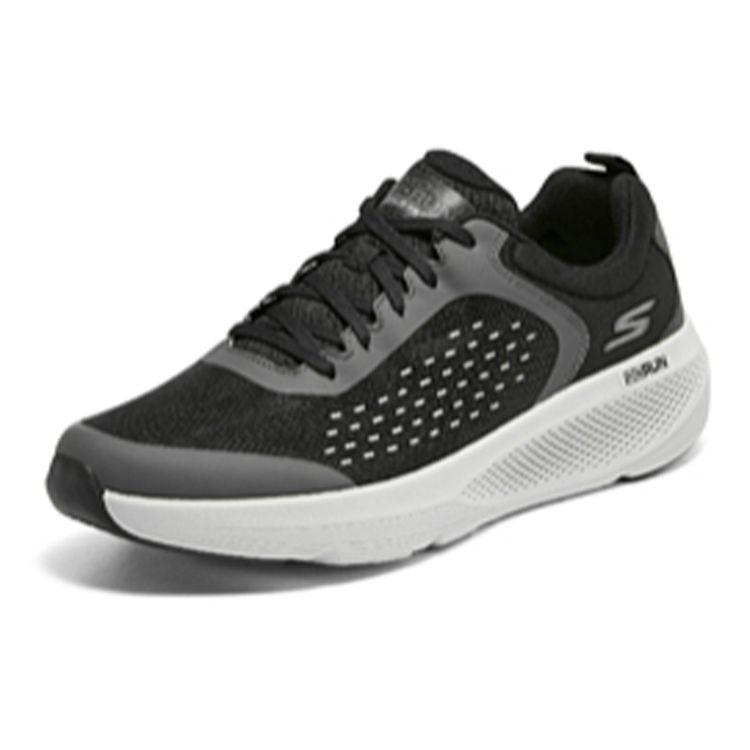 Skechers Go Run Elevate Cushioning Comfortable Low Top Casual Running Shoes Men sneakers Black Gray 220322-BKGY
