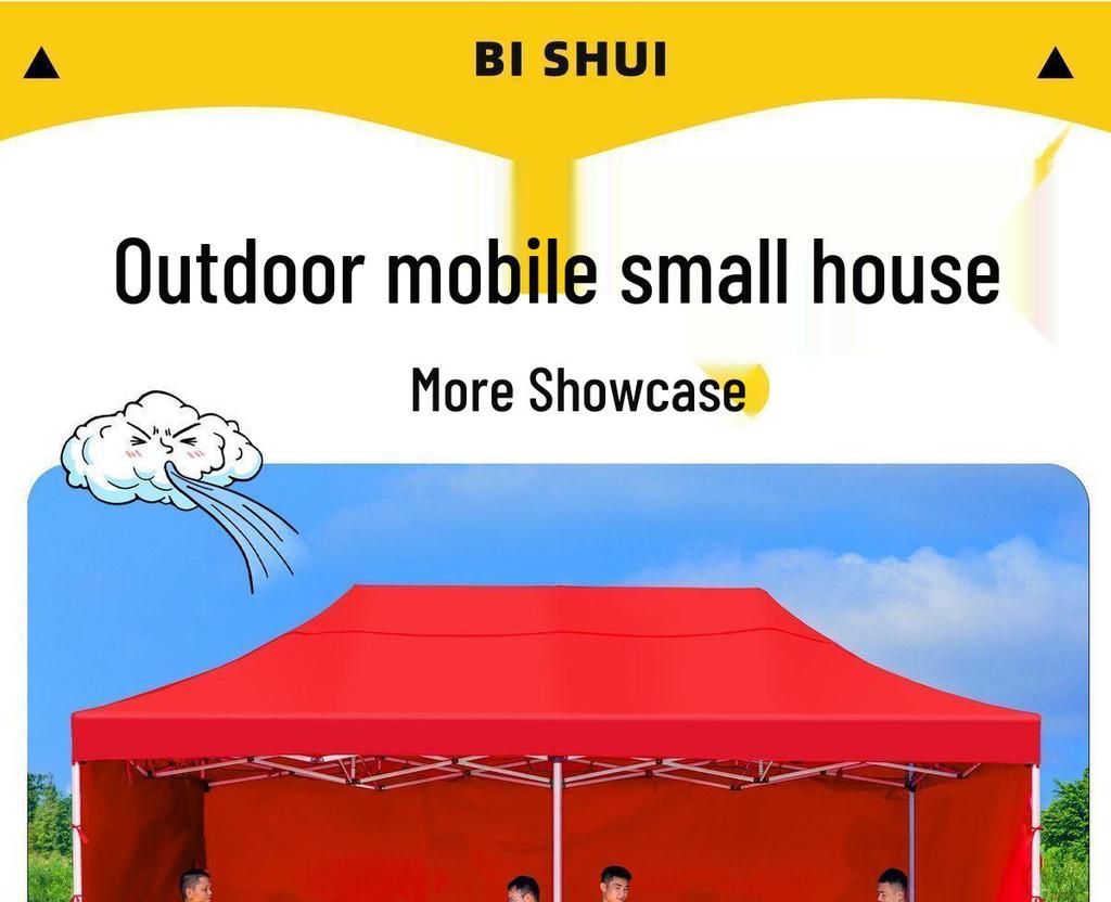 Verbesserte winddichte Falt-Markisenzelt für den Außenbereich mit transparenten Seiten