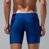 Seobean Men's Low-Waist Color-Block Boxer Brief Swimwear