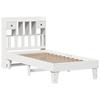 VidaXL Bed Frames Without Mattress White 75x190 Cm Solid Pine Wood, Bedroom Furniture, Slatted Base, Wooden Bed, Bed, 3308868