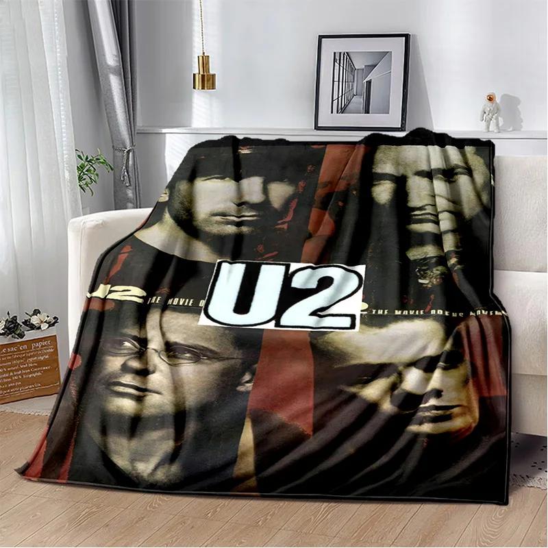U2 Rock Bang Bono 3D-Druckdecke, Weiche Überwurfdecke für Zuhause Schlafzimmer Bett Sofa Picknick Reisen Büro Ruhe Decke Kinder