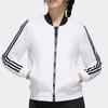 Adidas Neo Short Side Stripe Sports Cotton Jacket Winter Women Jacket White GJ8851