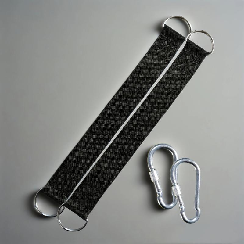 Durable Camping Hammock Slings Featuring Safety Locks, Ideal for Various Outdoor Swing Hammock Accessories In Amusement Parks.