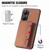 For Xiaomi Redmi Turbo 4 5G Case RFID Blocking Carbon Fiber Leather Phone Back Cover with Card Holder