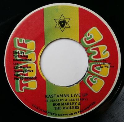 7 inch Plaat BOB MARLEY & THE WAILERS - Rastaman Live Up GEEN Tuff Gong Jamaica Reggae, Ska & Dub Gebruikt