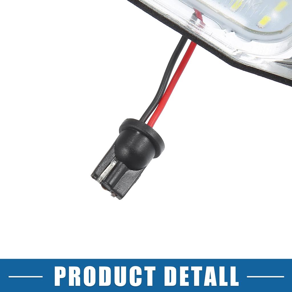 A ABSOPRO Car 6500K White LED License Plate Light Assembly 3528s md 8127124010 Fits