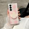 Applicable to Samsung zfold7 bow anti-drop mobile phone case zfold6 glitter polka dot zfold5 bracket protective case