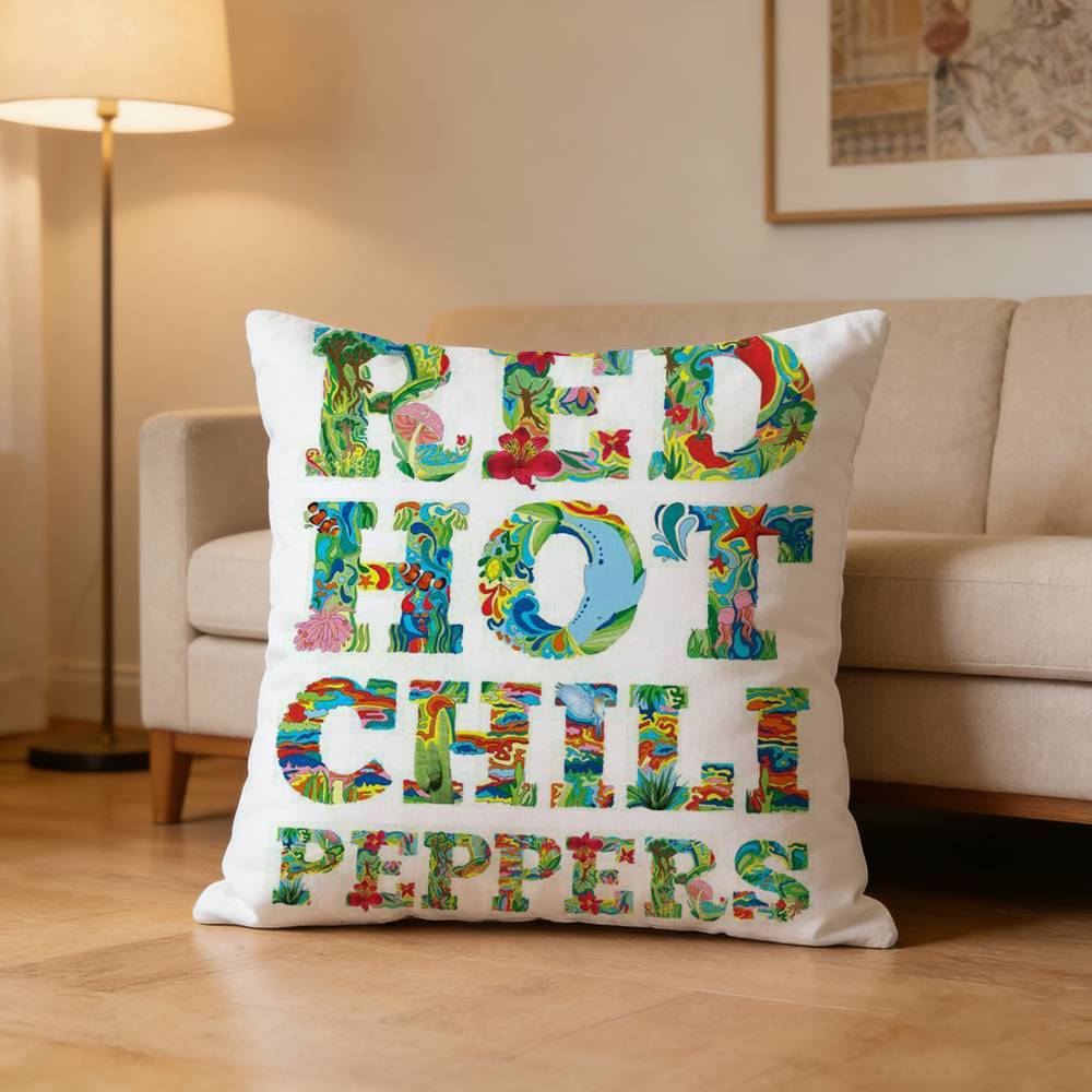 R-Red Hot Chili Peppers Band Pillow Case Cushion Cover Throw Pillow Case For Car Sofa