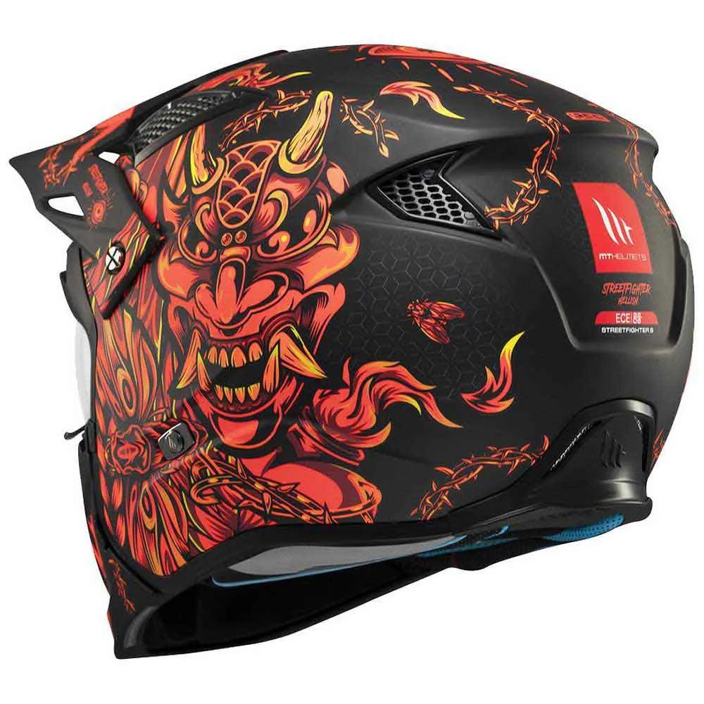 MT Helmets Modular Helmet Streetfighter SV Hellish