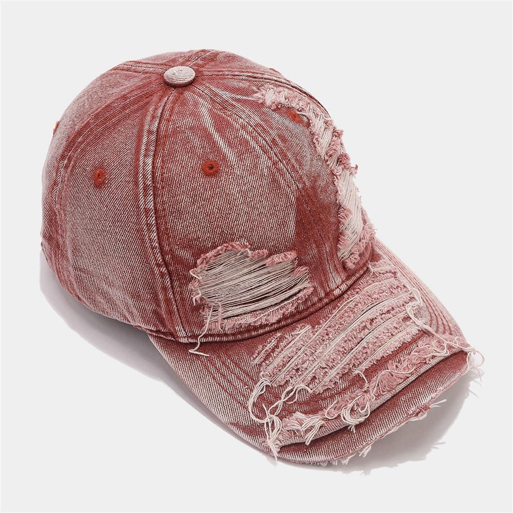 Popular WashedFabric Baseball Hat Distress Baseball Hat Women Beach Hat Photowear Sun Hat Outdoor Sport Camping Hat