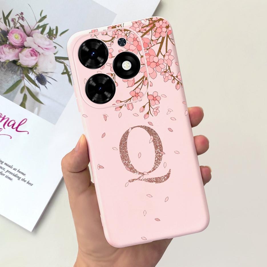 For Infinix Hot 40 Case Infinix Hot 40i Cute Crown Letters Back Cover Phone Case For Infinix Hot 40 Pro Hot40 Hot40i Soft Fundas