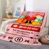 Cartoon Bad Bunny Coperta Coperte di flanella Musica pop latina Coperte calde in pile di peluche per biancheria da letto per divano adulto per tutte le stagioni
