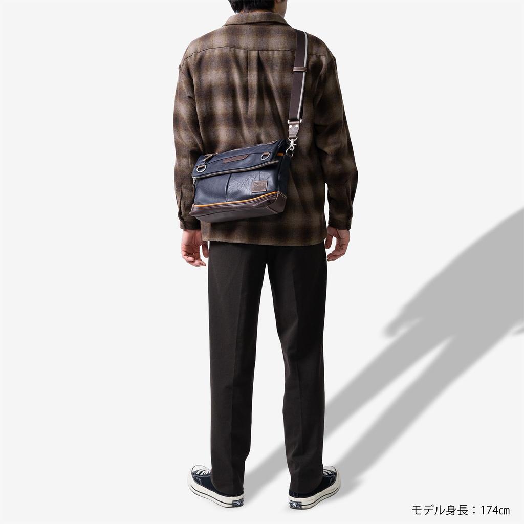 YUQ Shoulder Bag Navy [Mustache] VMR-5696