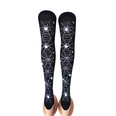 Knee-High-Socks 6 Pairs Cosplay Polka Dot Clown Colorful Thigh-High-Socks for Women Christmas Gift