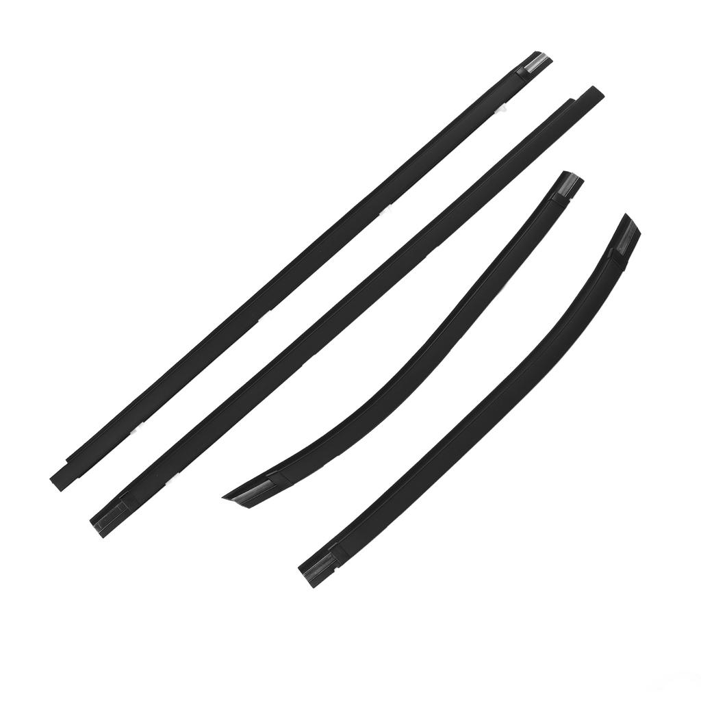 4Pcs Door Window Weatherstrip 68160‑04020 Sturdy Leakage Resistant Window Seal Belt Trim for Tacoma 1995 To 2004
