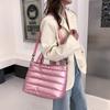 Travel Crossbody Handbag Lightweight Quilted Puffy Handbag Down Cott Padded Shoulder Bag Puffer Tote Bag Women's Handbags