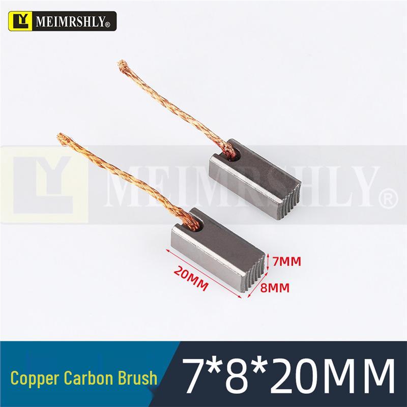 Compatible Carbon Brushes for Valeo, Remy, Jenory, Hanla Alternators - 4.5x6.5x17 mm, High Wear Resistance