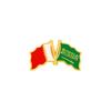 Serie di distintivi metallici logo paese mediorientale ritratto celebrità saudita spilla a cartone animato decorazione abbigliamento